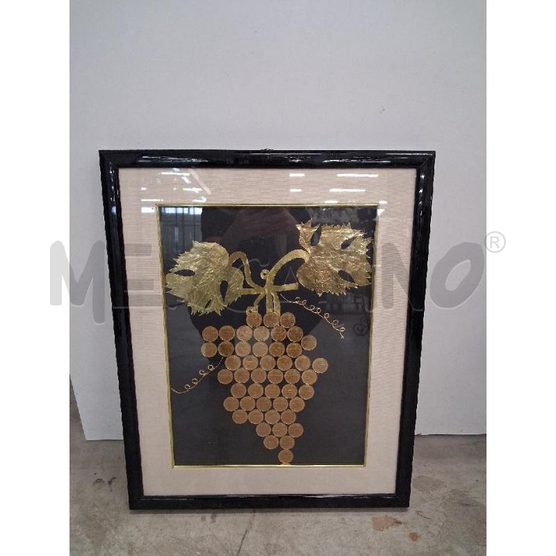 QUADRO C LEGNA GRAPPOLO UVA  | Mercatino dell'Usato San giorgio del sannio 1