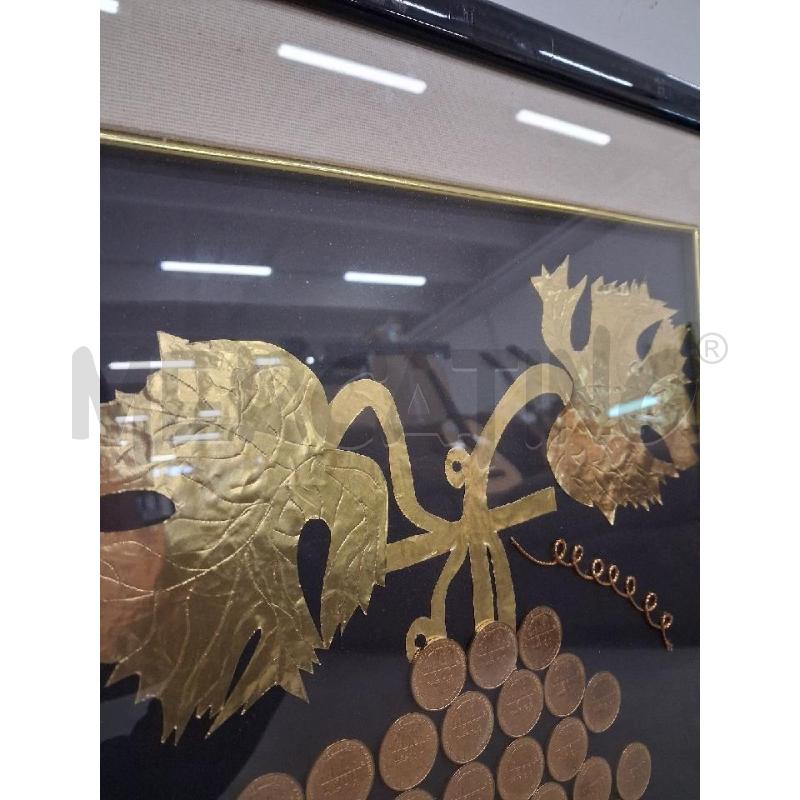 QUADRO C LEGNA GRAPPOLO UVA  | Mercatino dell'Usato San giorgio del sannio 4