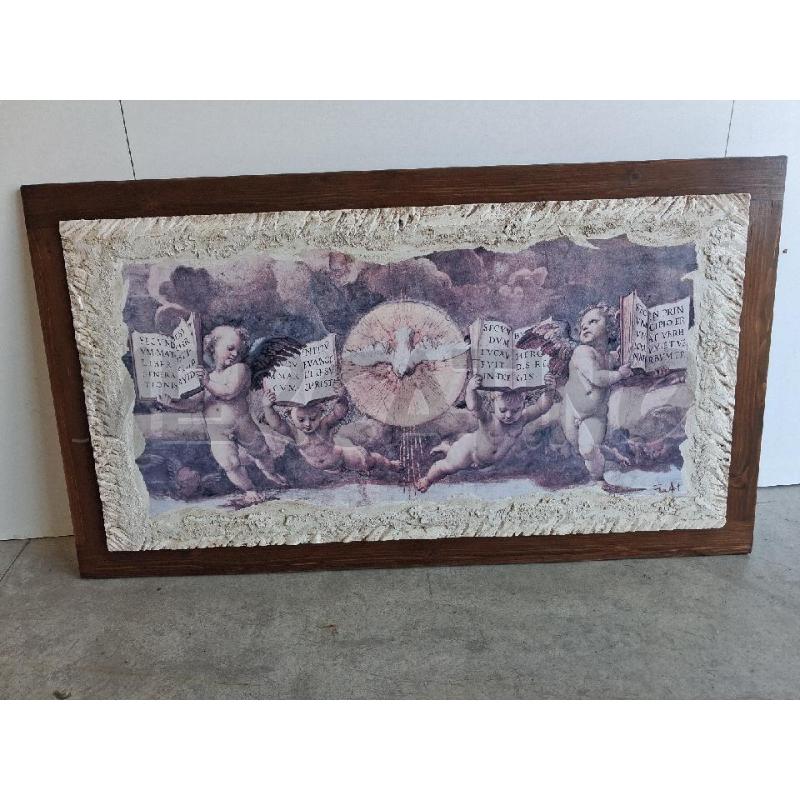 QUADRO C LEGNO ALTORILIEVO PUTTINI  | Mercatino dell'Usato San giorgio del sannio 1