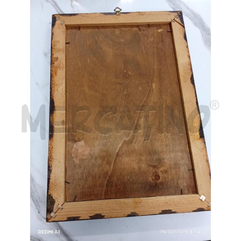 QUADRO C LEGNO ANGELO OLIO SU TAVOLA  | Mercatino dell'Usato San giorgio del sannio 2
