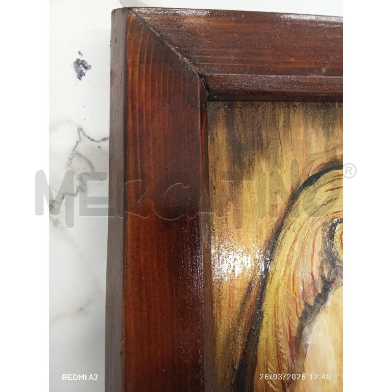 QUADRO C LEGNO ANGELO OLIO SU TAVOLA  | Mercatino dell'Usato San giorgio del sannio 5