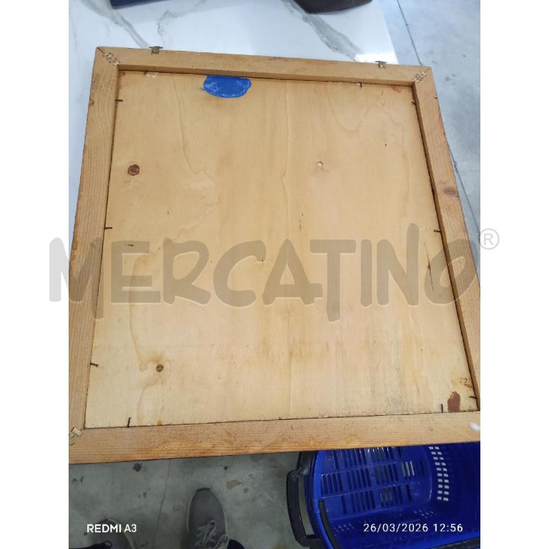 QUADRO C LEGNO ANGIOLETTO OLIO SU TAVOLA  | Mercatino dell'Usato San giorgio del sannio 2