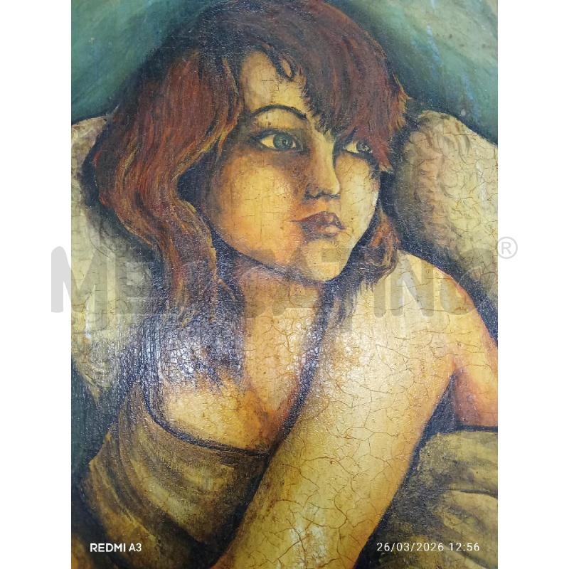 QUADRO C LEGNO ANGIOLETTO OLIO SU TAVOLA  | Mercatino dell'Usato San giorgio del sannio 3