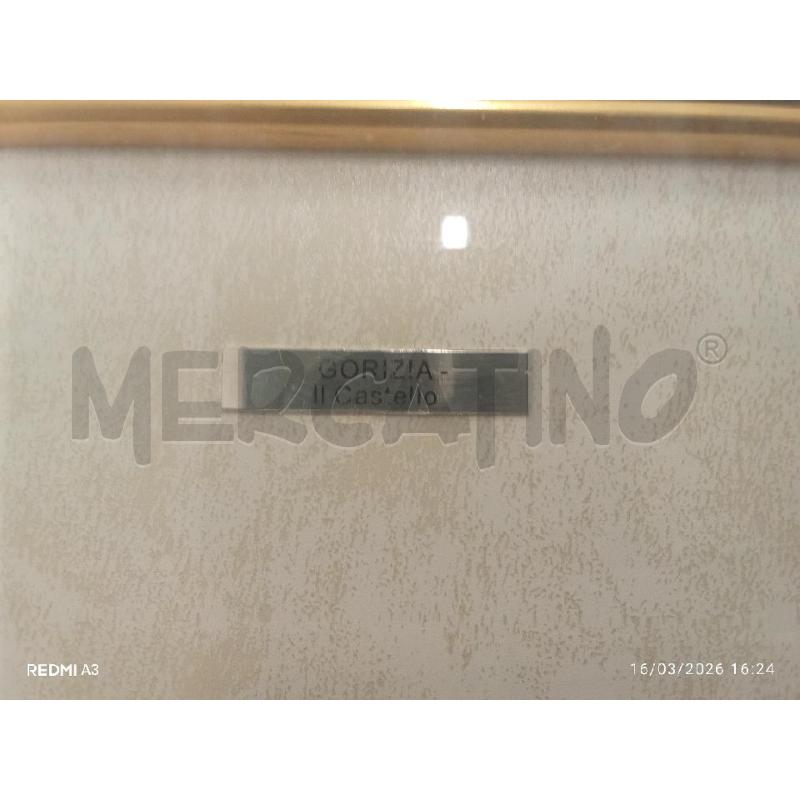 QUADRO C LEGNO BASSORILIEVO ARGENTATO CASTELLO DI GORIZIA  | Mercatino dell'Usato San giorgio del sannio 5