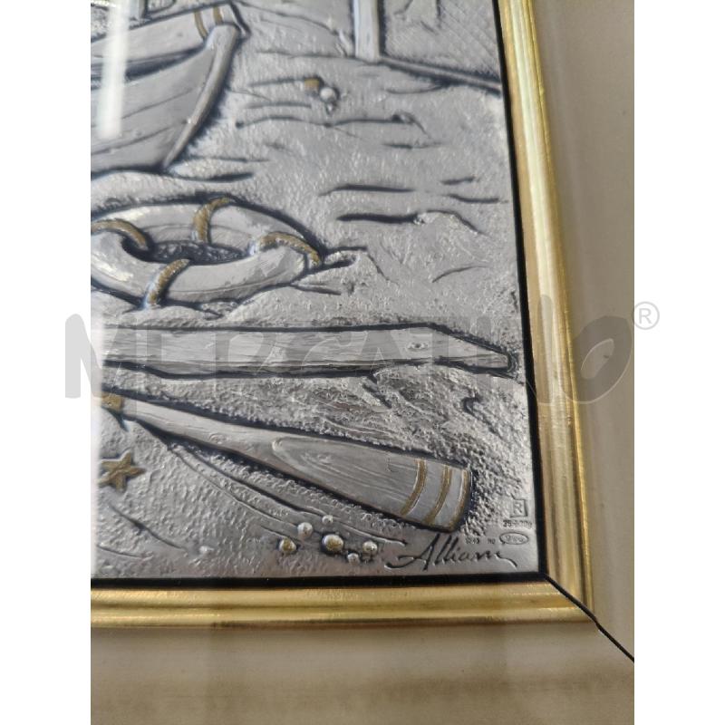 QUADRO C LEGNO BASSORILIEVO BARCHE  | Mercatino dell'Usato San giorgio del sannio 3