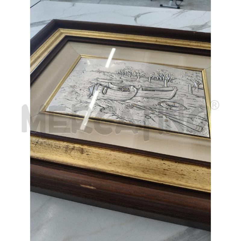 QUADRO C LEGNO BASSORILIEVO BARCHE  | Mercatino dell'Usato San giorgio del sannio 5