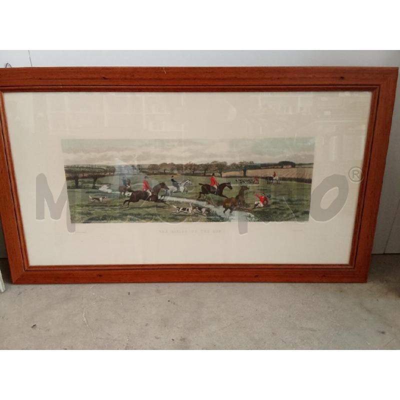 QUADRO C LEGNO CORSA DI CAVALLI  | Mercatino dell'Usato San giorgio del sannio 1