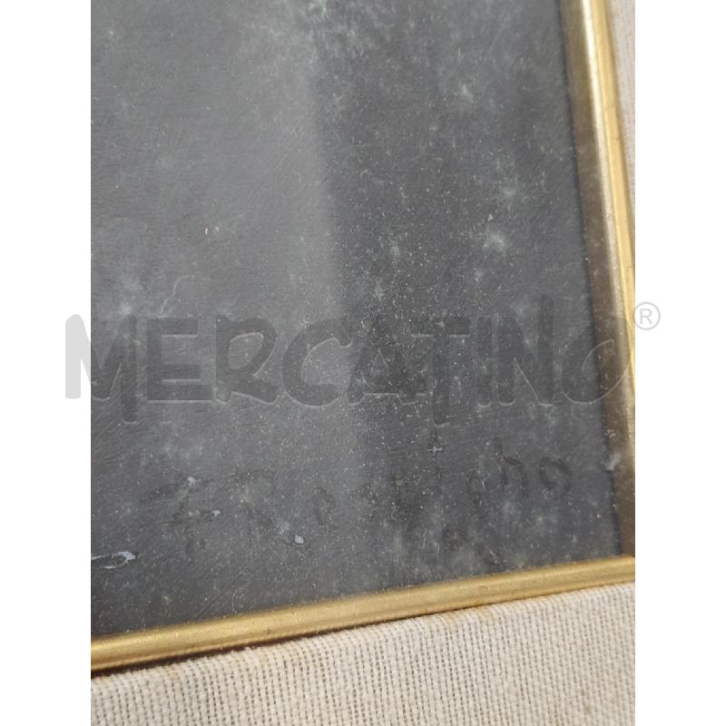 QUADRO C LEGNO DIPINTO FIORI BIANCO NERO RESCIGNO  | Mercatino dell'Usato San giorgio del sannio 3