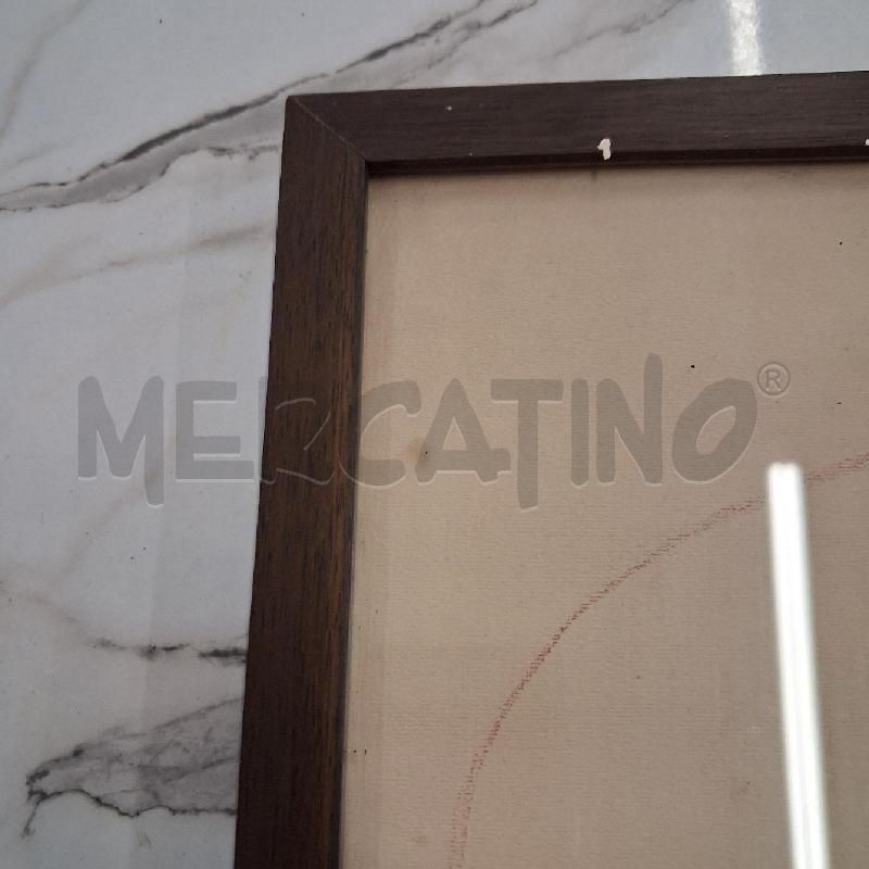 QUADRO C LEGNO DISEGNO MATITA SANGUIGNA DONNA AUREOLA | Mercatino dell'Usato San giorgio del sannio 4