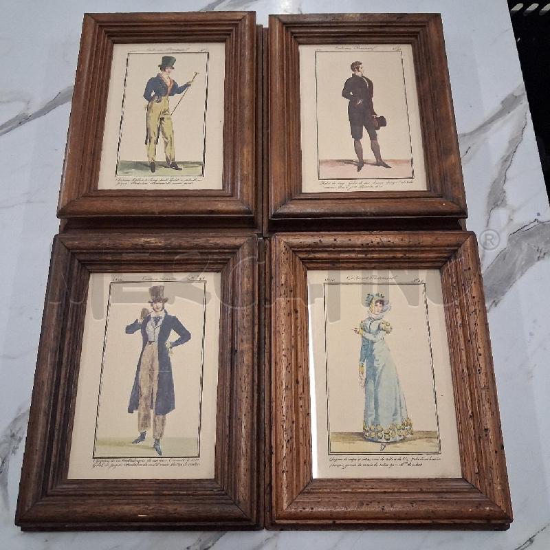 QUADRO C LEGNO P'Z 4 COSTUME PARISIENNE  | Mercatino dell'Usato San giorgio del sannio 1