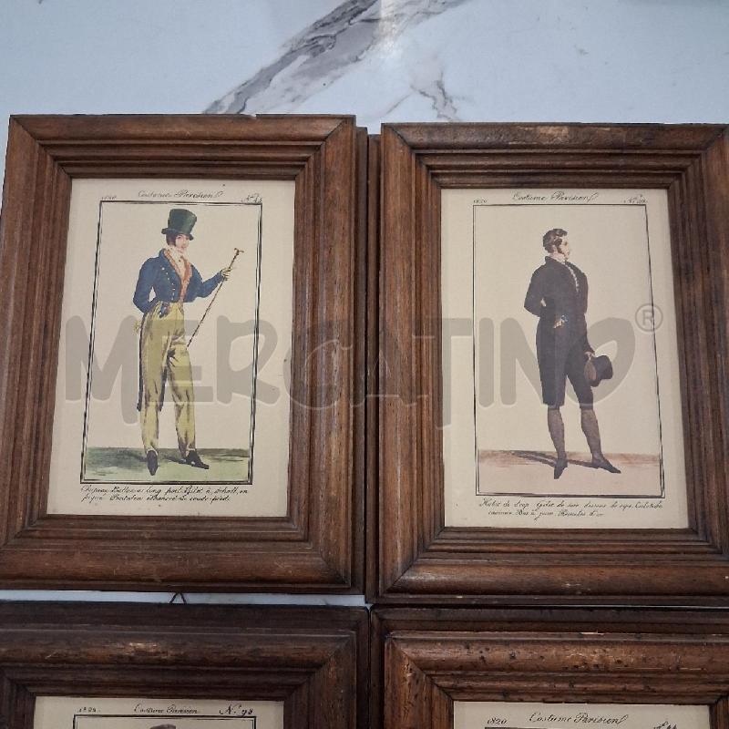 QUADRO C LEGNO P'Z 4 COSTUME PARISIENNE  | Mercatino dell'Usato San giorgio del sannio 2