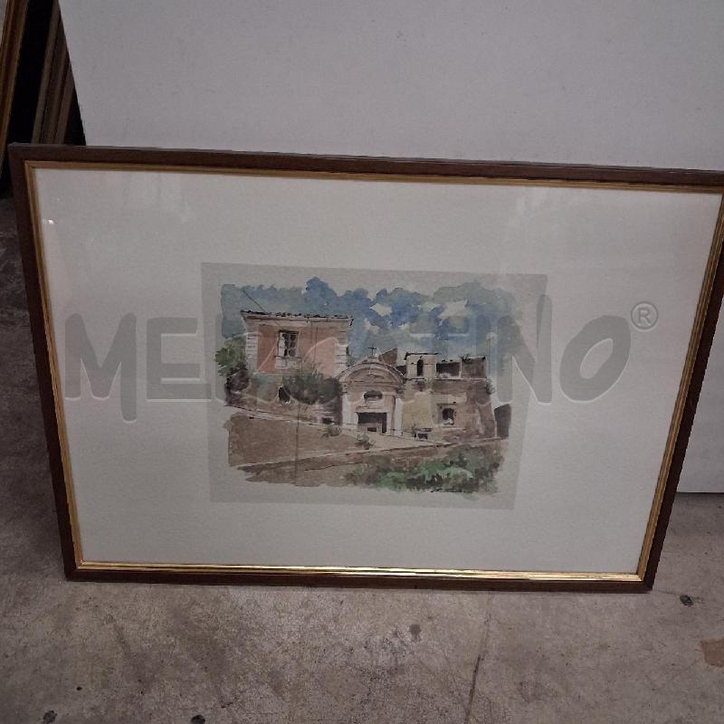QUADRO C LEGNO STAMPA ACQUERELLATA ARCO  | Mercatino dell'Usato San giorgio del sannio 1