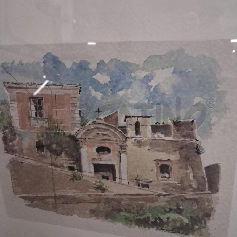 QUADRO C LEGNO STAMPA ACQUERELLATA ARCO  | Mercatino dell'Usato San giorgio del sannio 2