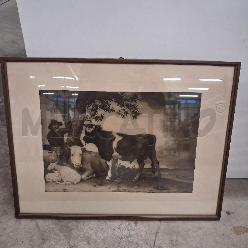 QUADRO C LEGNO STAMPA BUOI | Mercatino dell'Usato San giorgio del sannio 1