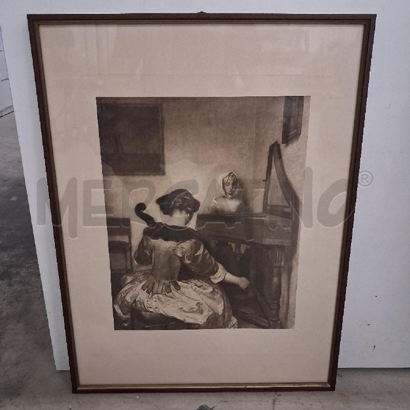 QUADRO C LEGNO STAMPA DONNA VIOLOCNELLO DI SPALLE  | Mercatino dell'Usato San giorgio del sannio 1