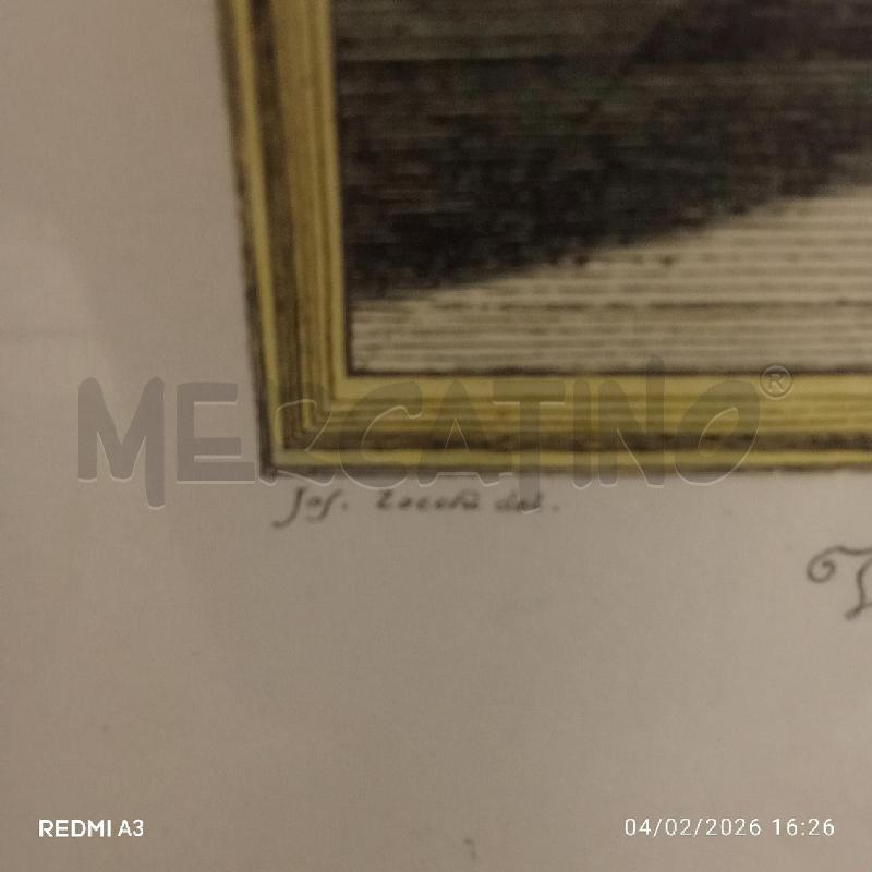 QUADRO C LEGNO STAMPA FIORENTINA VEDUTA UFFIZI  | Mercatino dell'Usato San giorgio del sannio 3