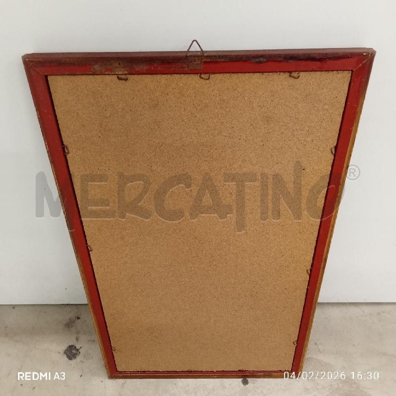 QUADRO C LEGNO STAMPA FIROENTINA VEDUTA DAL PONTE  | Mercatino dell'Usato San giorgio del sannio 3