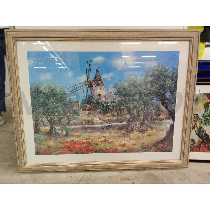 QUADRO C LEGNO STAMPA MULINO  | Mercatino dell'Usato San giorgio del sannio 1