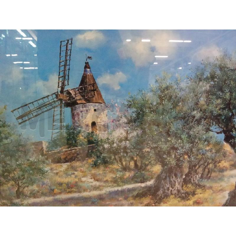 QUADRO C LEGNO STAMPA MULINO  | Mercatino dell'Usato San giorgio del sannio 3