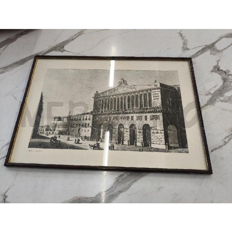 QUADRO C LEGNO STAMPA NAPOLI SAN CARLO  | Mercatino dell'Usato San giorgio del sannio 1
