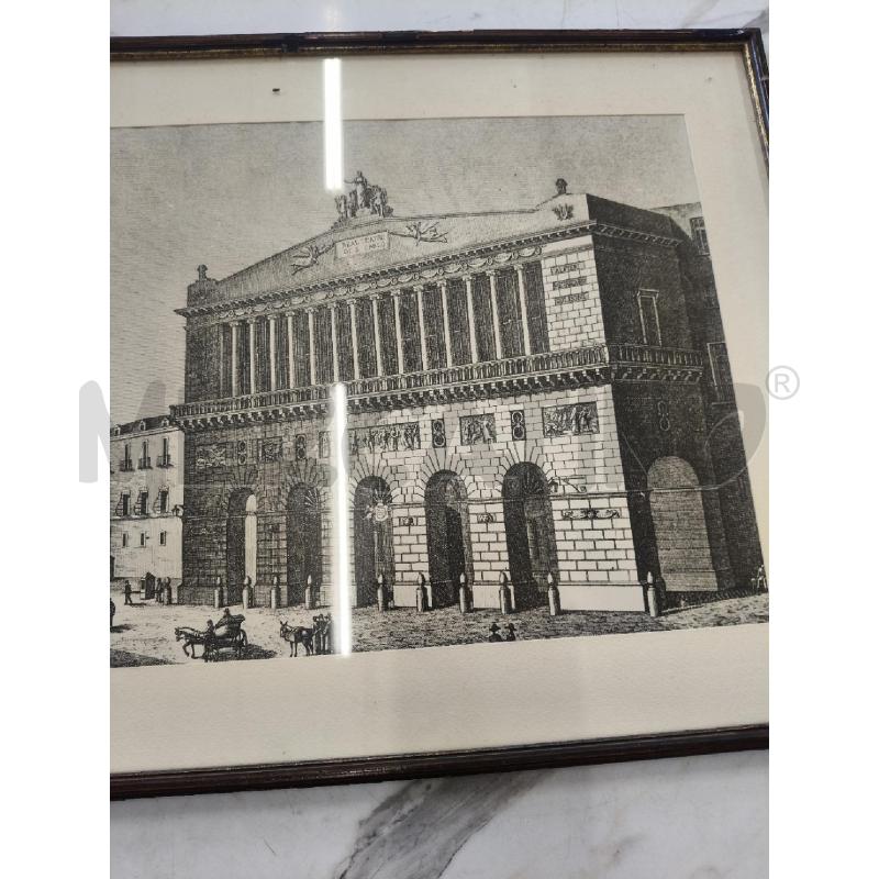 QUADRO C LEGNO STAMPA NAPOLI SAN CARLO  | Mercatino dell'Usato San giorgio del sannio 3