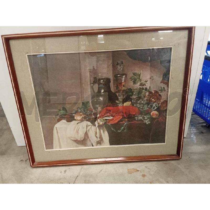 QUADRO C LEGNO STAMPA SU TELA ARAGOSTA  | Mercatino dell'Usato San giorgio del sannio 1