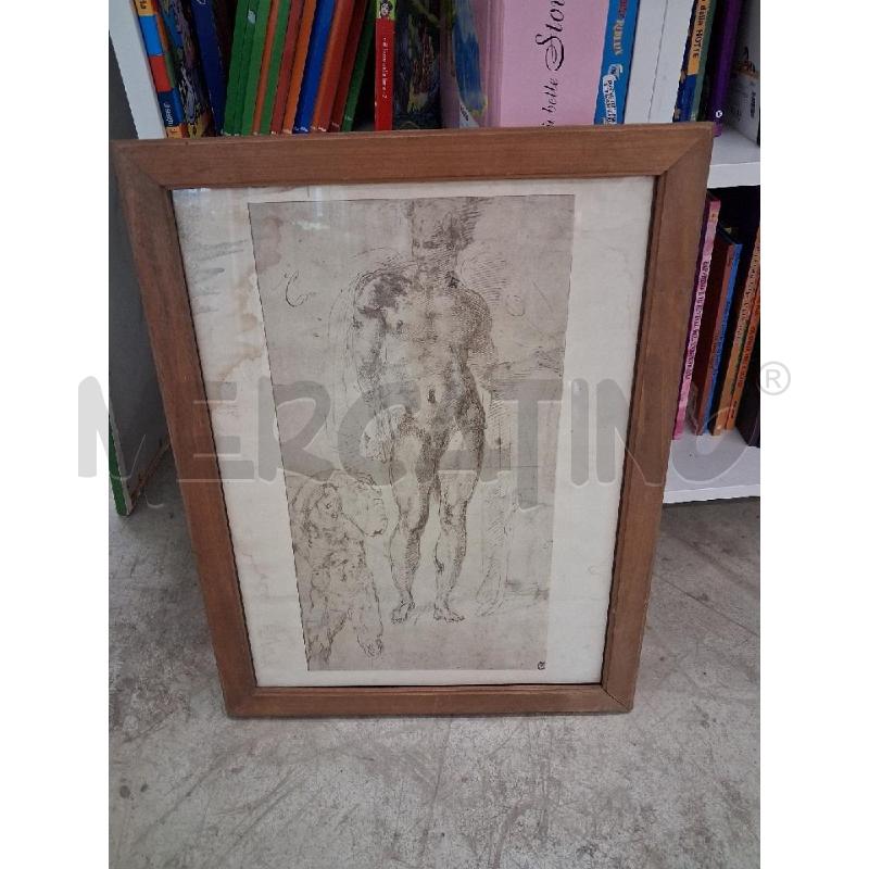 QUADRO C LEGNO STAMPA UOMO | Mercatino dell'Usato San giorgio del sannio 1