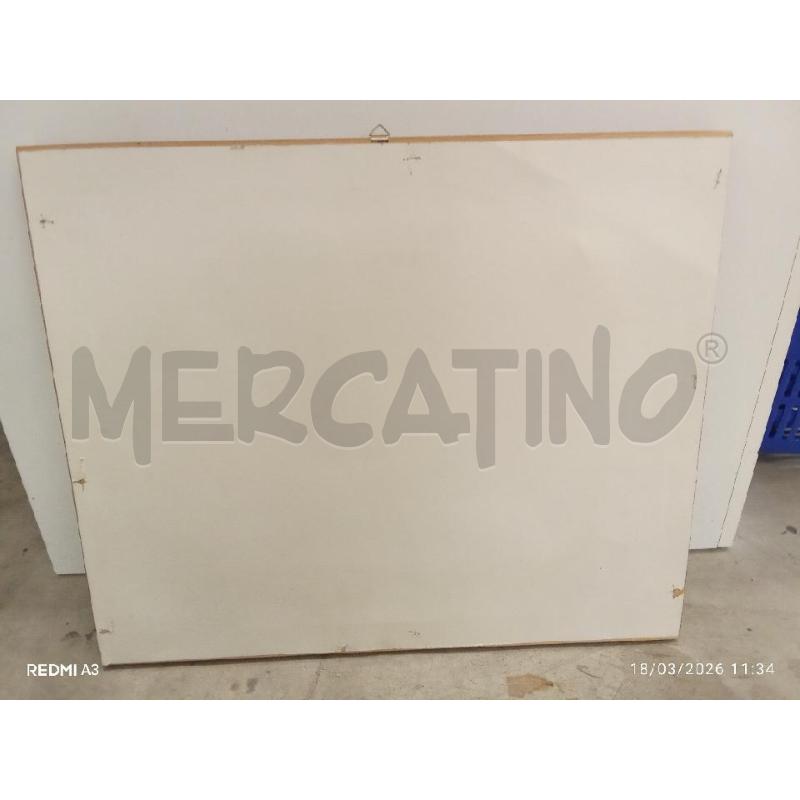 QUADRO C LEGNO TELA ARANCIO GIALLA MASTRONUNZIO | Mercatino dell'Usato San giorgio del sannio 2