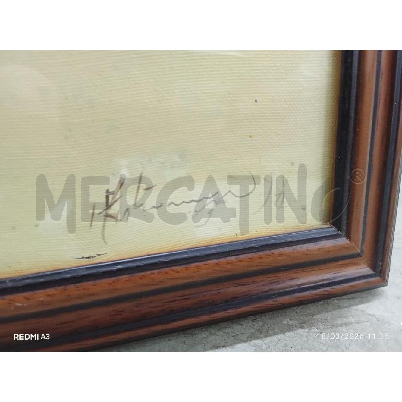 QUADRO C LEGNO TELA ARANCIO GIALLA MASTRONUNZIO | Mercatino dell'Usato San giorgio del sannio 5