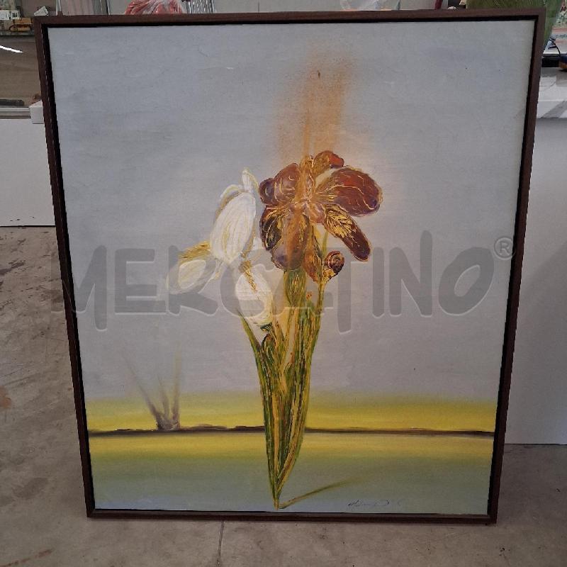 QUADRO C LEGNO TELA MASTRONUNZIO FIORI  | Mercatino dell'Usato San giorgio del sannio 1