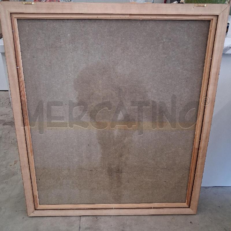 QUADRO C LEGNO TELA MASTRONUNZIO FIORI  | Mercatino dell'Usato San giorgio del sannio 2
