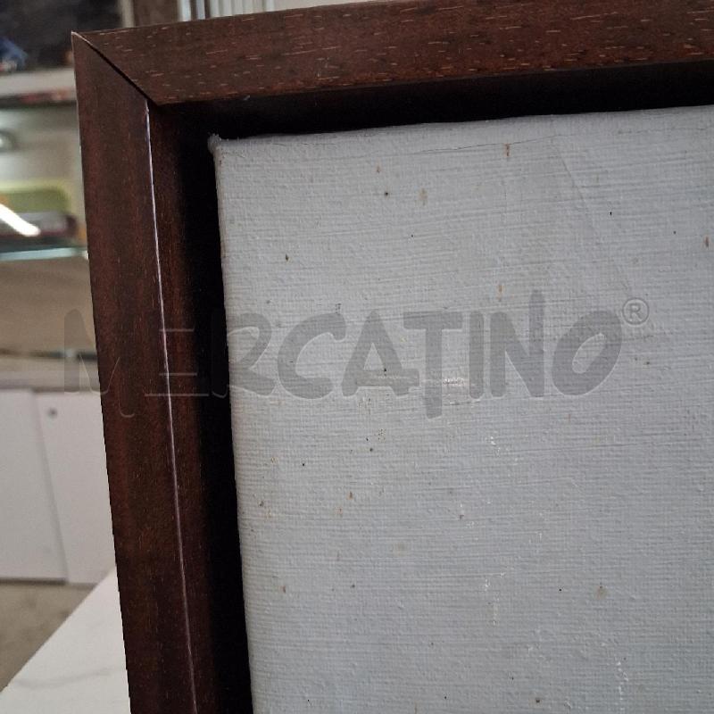 QUADRO C LEGNO TELA MASTRONUNZIO FIORI  | Mercatino dell'Usato San giorgio del sannio 4
