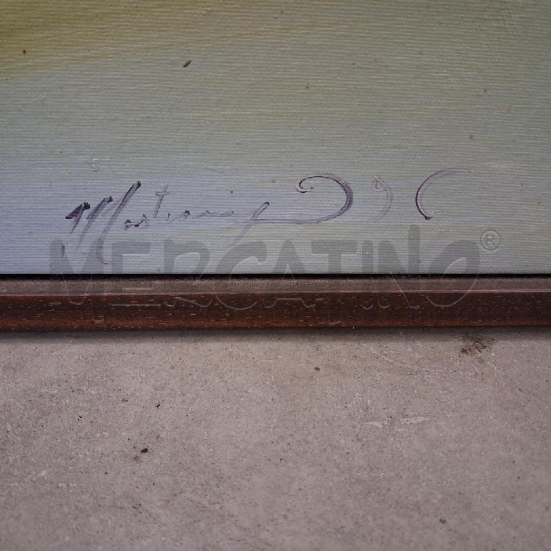 QUADRO C LEGNO TELA MASTRONUNZIO FIORI  | Mercatino dell'Usato San giorgio del sannio 5