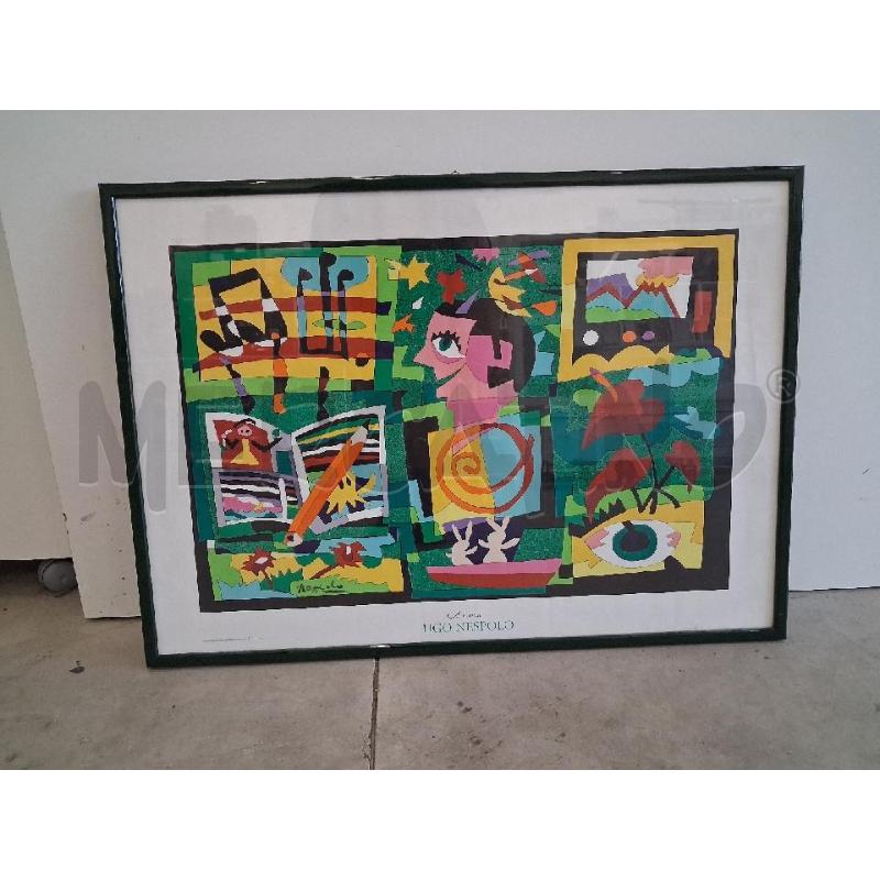 QUADRO C VERDE STAMPA UGO NESPOLO  | Mercatino dell'Usato San giorgio del sannio 1
