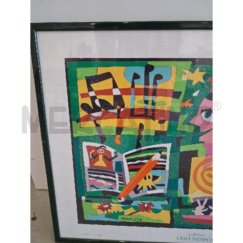 QUADRO C VERDE STAMPA UGO NESPOLO  | Mercatino dell'Usato San giorgio del sannio 3