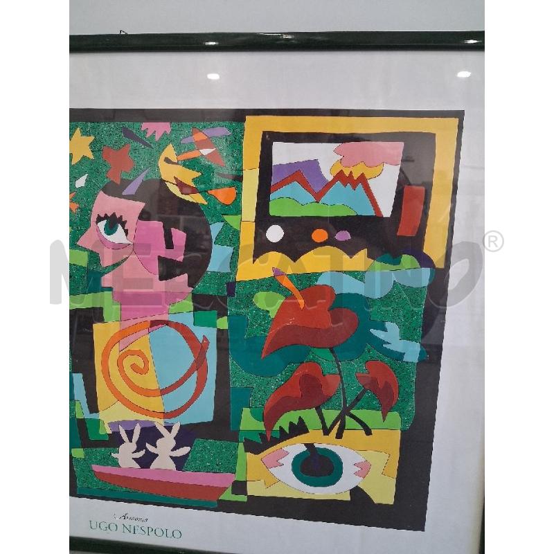 QUADRO C VERDE STAMPA UGO NESPOLO  | Mercatino dell'Usato San giorgio del sannio 4