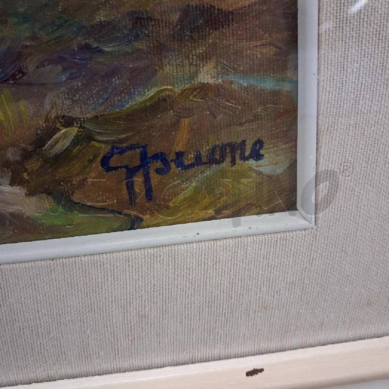 QUADRO DIPINTO SURREALISTA IN PREGHIERA ASCIONE  | Mercatino dell'Usato San giorgio del sannio 5