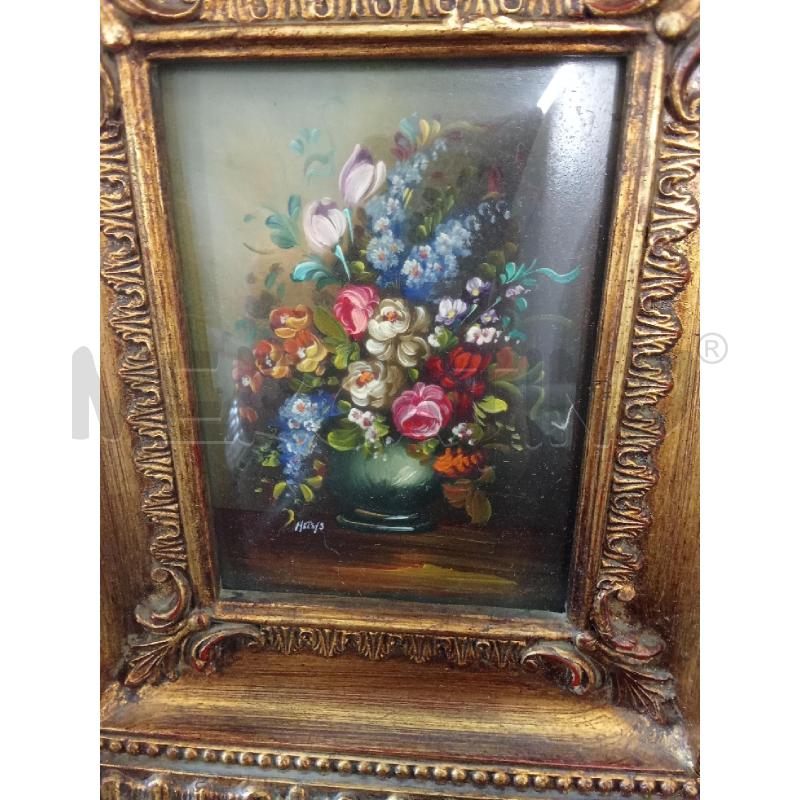 QUADRO DIPINTO VASO CON FIORI STILE CLASSICO | Mercatino dell'Usato San giorgio del sannio 2