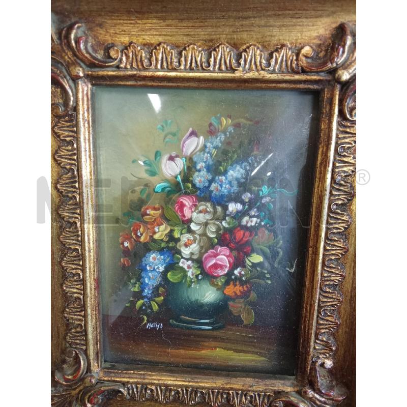QUADRO DIPINTO VASO CON FIORI STILE CLASSICO | Mercatino dell'Usato San giorgio del sannio 4