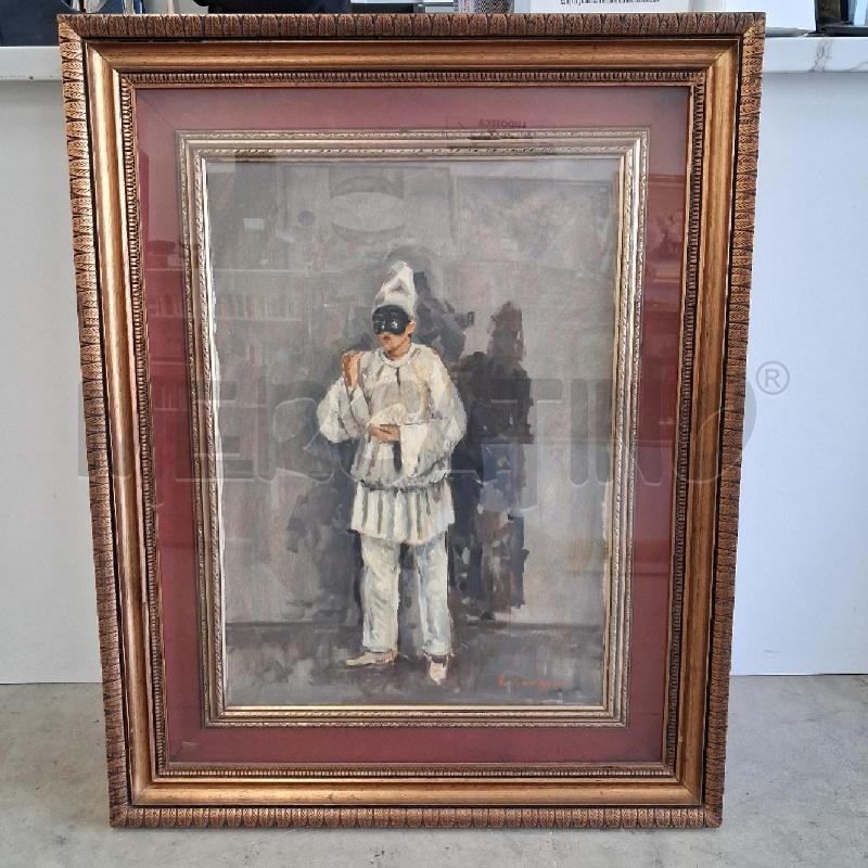 QUADRO DIPINTO  PULCINELLA R CARIGNANI | Mercatino dell'Usato San giorgio del sannio 1