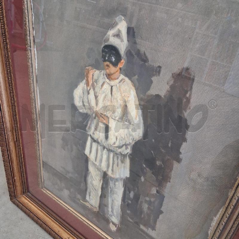 QUADRO DIPINTO  PULCINELLA R CARIGNANI | Mercatino dell'Usato San giorgio del sannio 2