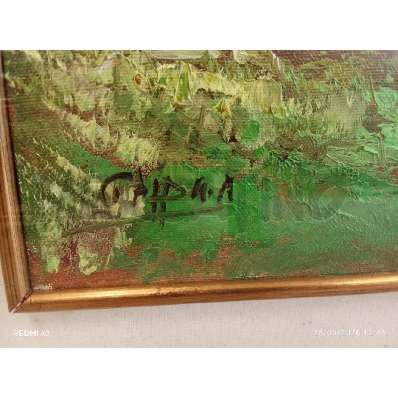 QUADRO DOPPIA CORNICE ALBERO SENTIERO  | Mercatino dell'Usato San giorgio del sannio 5
