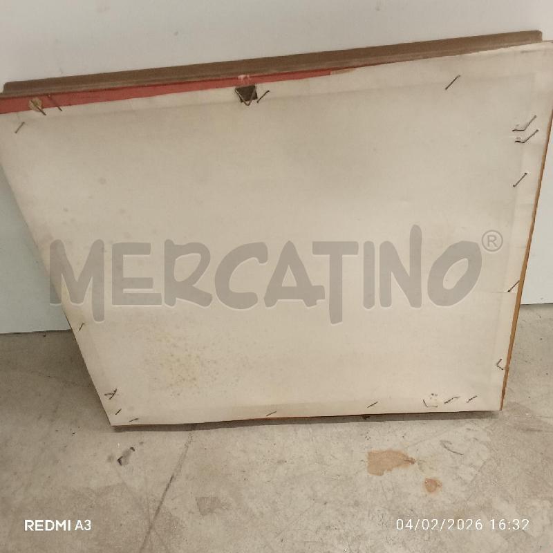 QUADRO DOPPIA CORNICE DORATA CASETTA ROSSA TELA  | Mercatino dell'Usato San giorgio del sannio 2