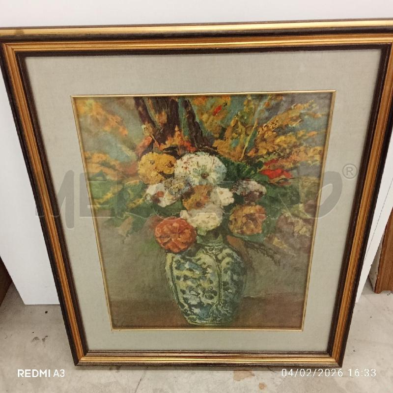 QUADRO D'ARREDO VASO CON FIORI  | Mercatino dell'Usato San giorgio del sannio 1