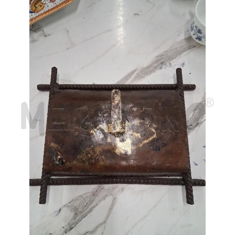 QUADRO FERRO ARTIGIANALE CASE ALBERI  | Mercatino dell'Usato San giorgio del sannio 3