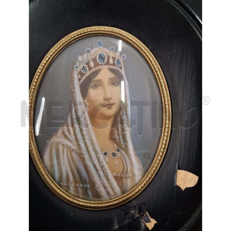 QUADRO LEGNO OVALE NERO VOLTO REGALE COPPIA | Mercatino dell'Usato San giorgio del sannio 4