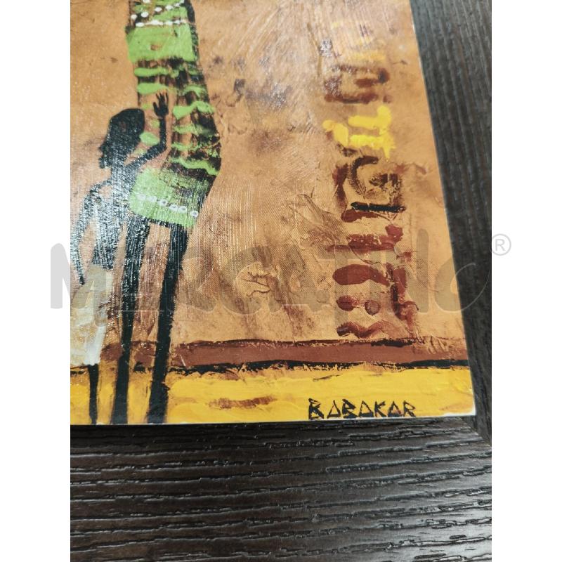 QUADRO MOGANO STAMPA SU TAVOLA ETNICA BADAKAR  | Mercatino dell'Usato San giorgio del sannio 3