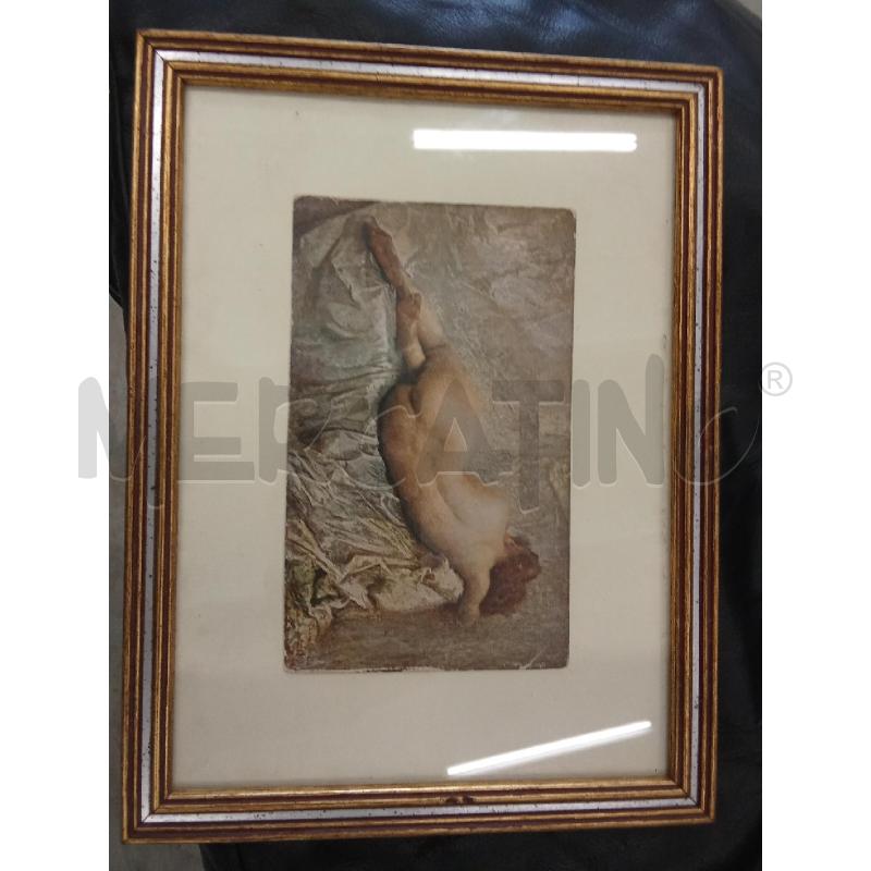 QUADRO NUDO DONNA DISTESA CARTOLINA | Mercatino dell'Usato San giorgio del sannio 1