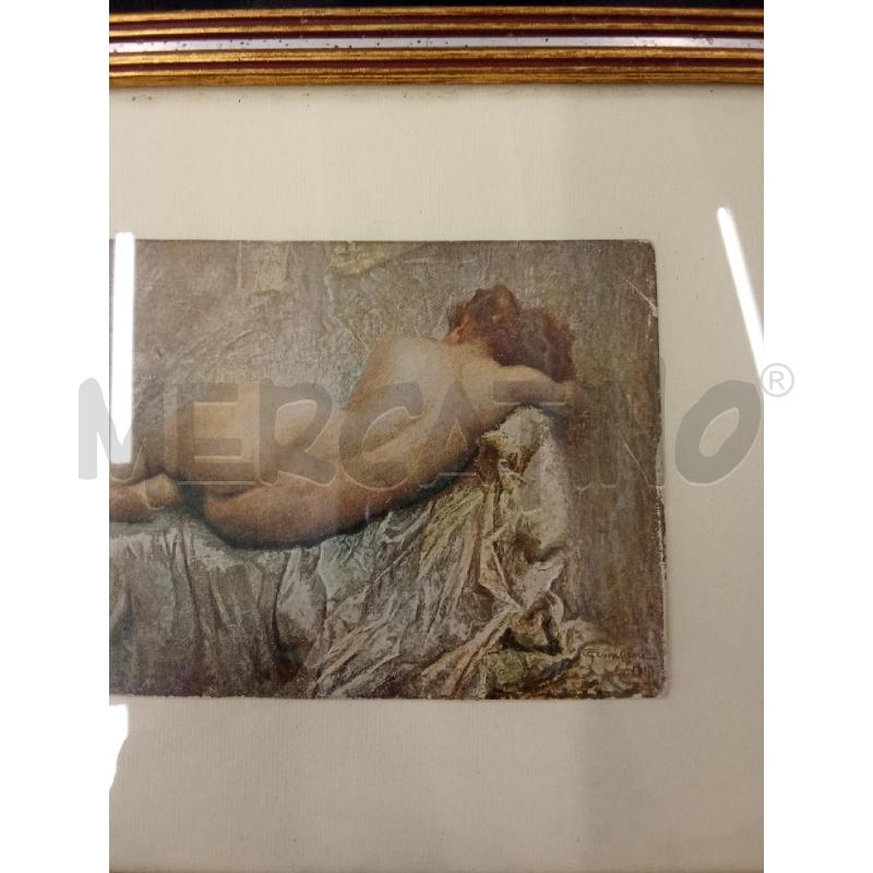 QUADRO NUDO DONNA DISTESA CARTOLINA | Mercatino dell'Usato San giorgio del sannio 2