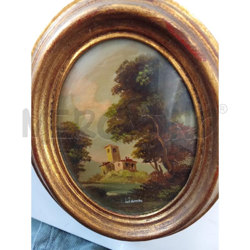 QUADRO OVALE SCENAPAESAGGIO  | Mercatino dell'Usato San giorgio del sannio 1